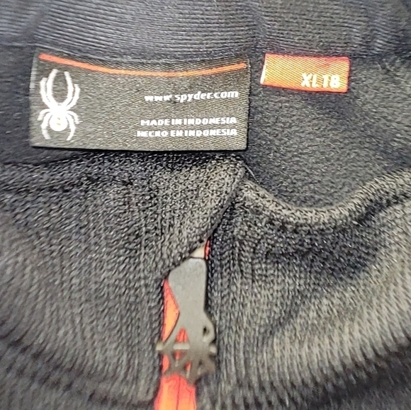 SPYDER Youth Bandit Full Zip Fleece Jacket Size XL 18 - Picture 7 of 14